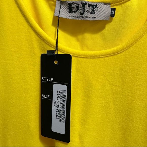 NWT DJT Fashion Yellow Fit & Flare Dress - Picture 7 of 11